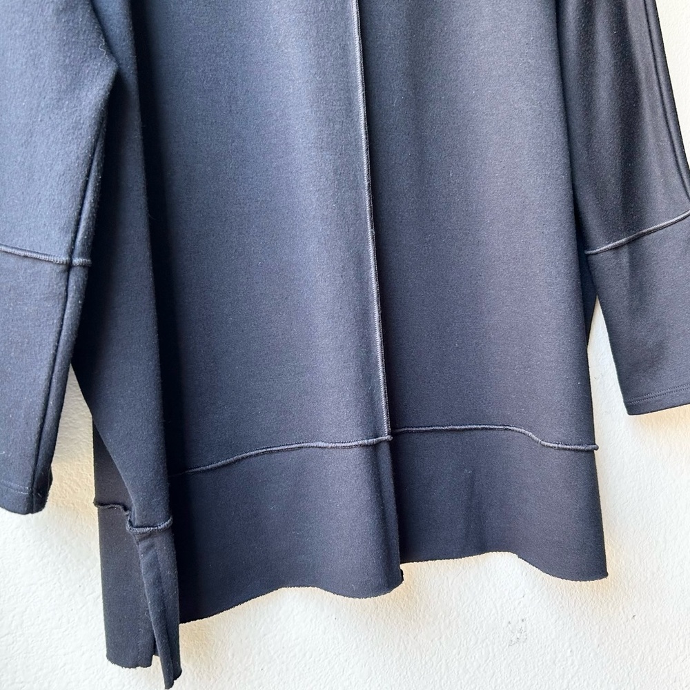 SPANX Perfect Length Black Top Dolman 3/4 Sleeve Stretchy Tunic Tee Sz S - Picture 7 of 16
